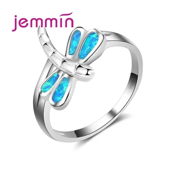 925 Sterling Silver Jewelry With Cute Blue Fire Opal Ring Dragonfly Shaped Fashion For Women & Girl.
925 Sterling Silver Jewelry With Cute Blue Fire Opal Ring Dragonfly Shaped Fashion For Women & Girl.