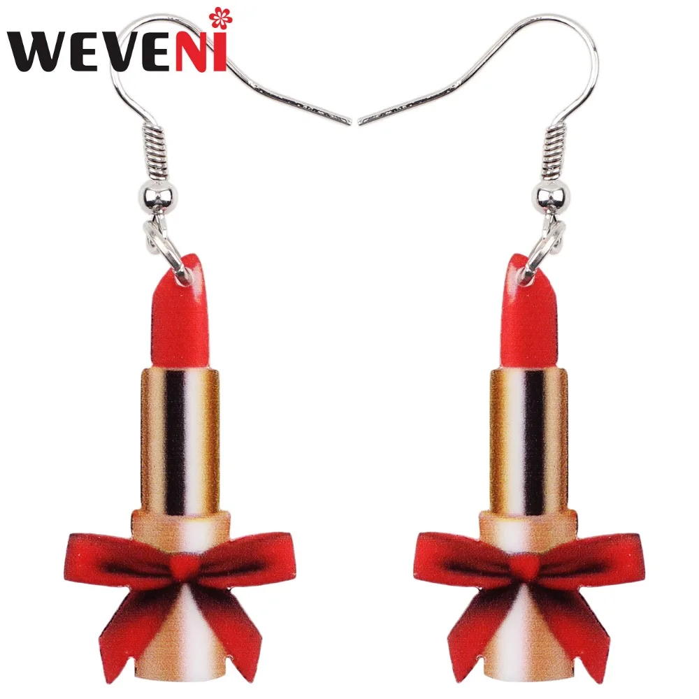 WEVENI Big Long News Acrylic Drop Dangle Lady Lipstick Funny Cute Earrings Style Fashion Jewelry For Girls Women Teen Gift
WEVENI Big Long News Acrylic Drop Dangle Lady Lipstick Funny Cute Earrings Style Fashion Jewelry For Girls Women Teen Gift
