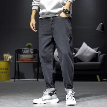 2 colors Oversize Streetwear Elasticity pants with Loose Leisure stitch jeans for mens slim fit pants classic Designer Trousers
2 colors Oversize Streetwear Elasticity pants with Loose Leisure stitch jeans for mens slim fit pants classic Designer Trousers