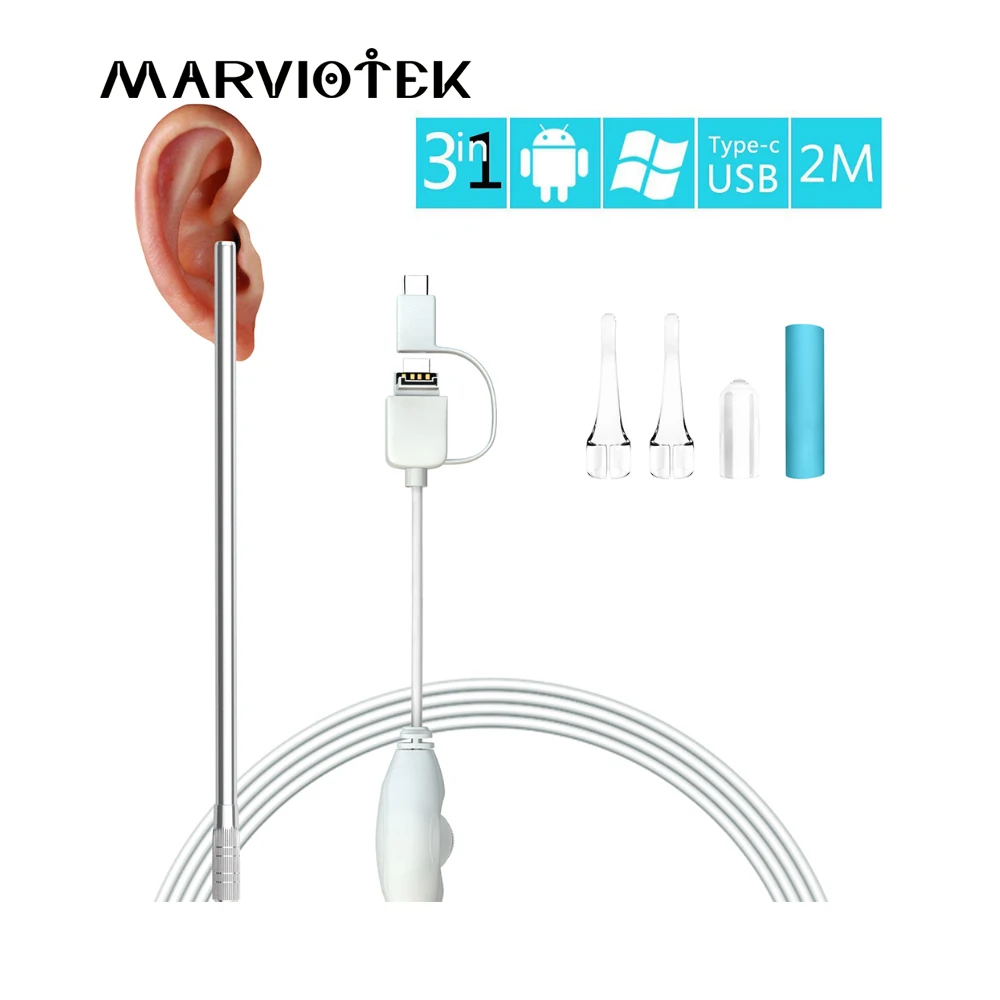 USB Ear Cleaning Endoscope Visual Ear Spoon 3 in 1 Functional Diagnostic Tools Ear Cleaner Android Mini Camera Ear Health Care
USB Ear Cleaning Endoscope Visual Ear Spoon 3 in 1 Functional Diagnostic Tools Ear Cleaner Android Mini Camera Ear Health Care
