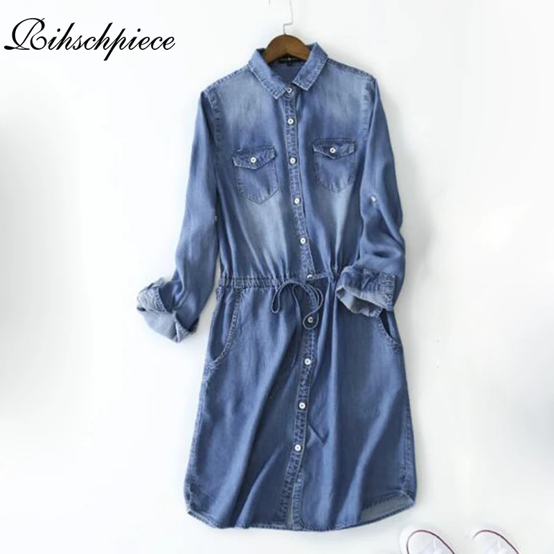 Rihschpiece 2018 Summer Tunic Denim Shirt Dress Women Vintage Party Dresses Plus Size Sexy Clothing Jeans Dress RZF1212
Rihschpiece 2018 Summer Tunic Denim Shirt Dress Women Vintage Party Dresses Plus Size Sexy Clothing Jeans Dress RZF1212