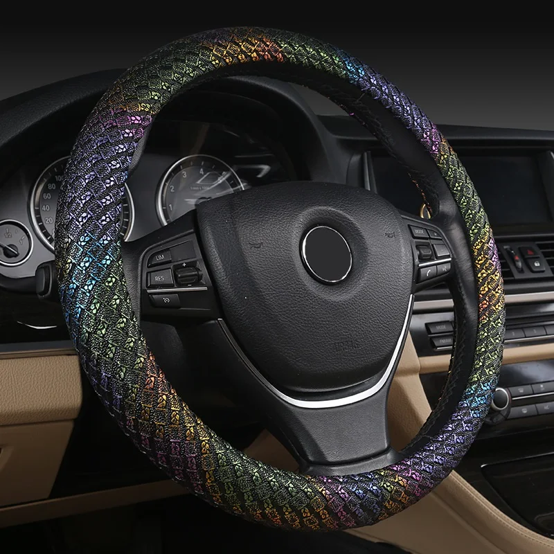 Four Seasons 38cm Universal Color Car Steering Wheel Covers Anti-Skid Auto Steering-Wheel Cover Styling Accessories
Four Seasons 38cm Universal Color Car Steering Wheel Covers Anti-Skid Auto Steering-Wheel Cover Styling Accessories