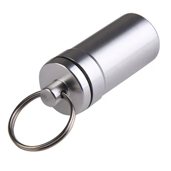 Delicate Aluminum Pill Case Keychain Waterproof seal Medicine Organizer Box Outdoor Pocket Capsule Holder Container KeyRing 1pcs
Delicate Aluminum Pill Case Keychain Waterproof seal Medicine Organizer Box Outdoor Pocket Capsule Holder Container KeyRing 1pcs