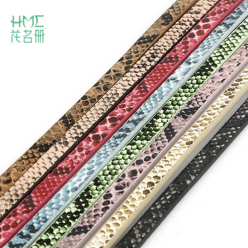 100cm/pc 5mm Flat Snake Skin PU Leather Cord Rope Thread for DIY Choker Necklace Bracelet Jewelry Making Accessories
100cm/pc 5mm Flat Snake Skin PU Leather Cord Rope Thread for DIY Choker Necklace Bracelet Jewelry Making Accessories