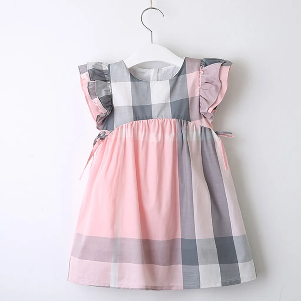 Toddler Baby Girls Boutique Outfits Summer Dress Plaid Print Bowknot Party Princess Dress O-Neck Fashion Cute Dress
Toddler Baby Girls Boutique Outfits Summer Dress Plaid Print Bowknot Party Princess Dress O-Neck Fashion Cute Dress