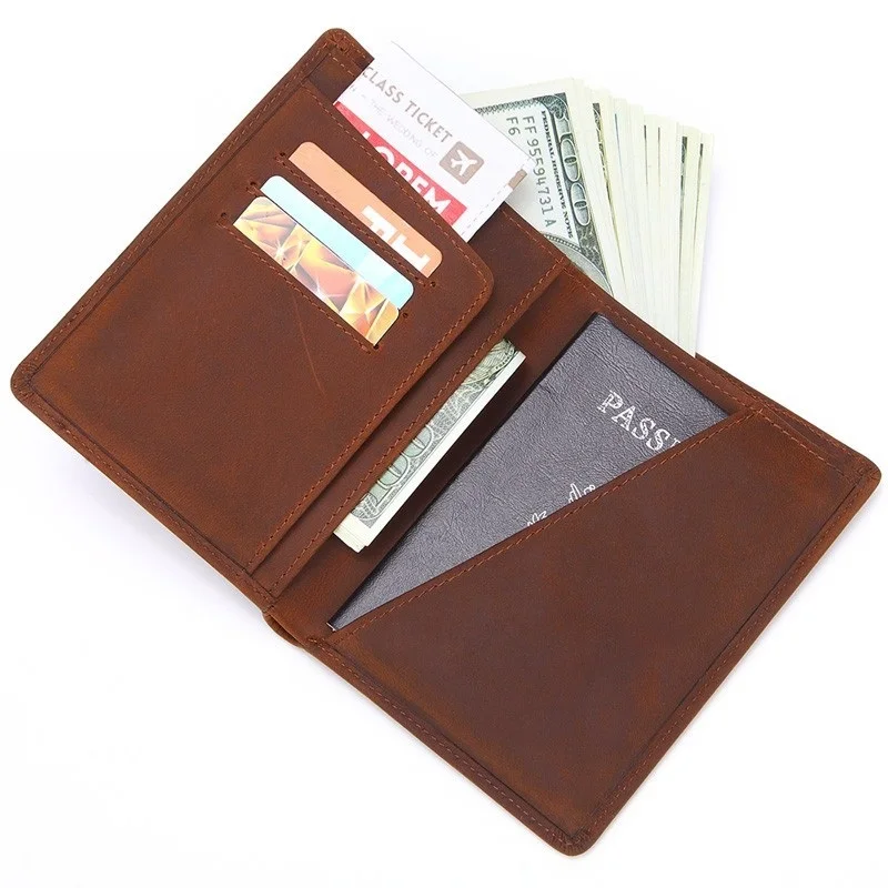 2019 Men Genuine Leather Passport Cover Business Wallet male Fashion Design Passport Holder Light Thin Licence ID Card Holder
2019 Men Genuine Leather Passport Cover Business Wallet male Fashion Design Passport Holder Light Thin Licence ID Card Holder