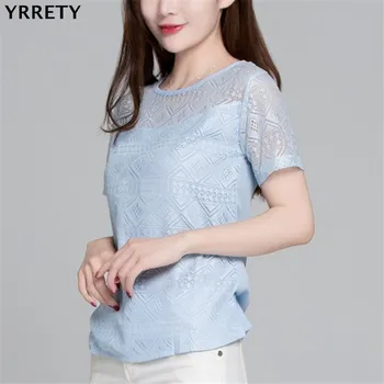 YRRETY Women Blouses Summer Lace Chiffon Blouse 2018 Summer Blusa Feminina Tops Fashion Chemise Femme White Shirts Plus Size
YRRETY Women Blouses Summer Lace Chiffon Blouse 2018 Summer Blusa Feminina Tops Fashion Chemise Femme White Shirts Plus Size