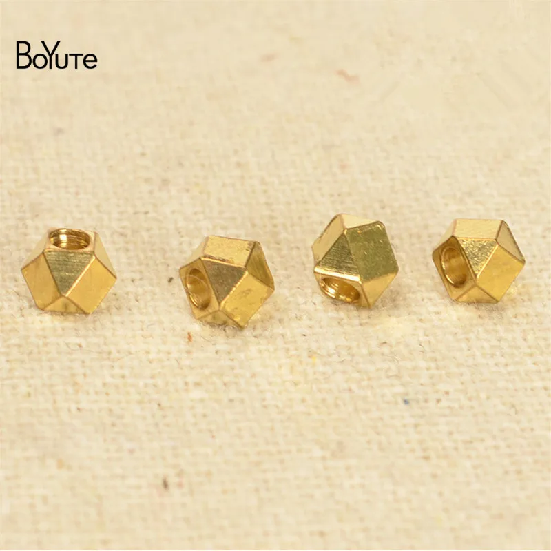 BoYuTe (100 шт./лот) 2MM 2.5MM 3MM 4MM 5MM металлические латунные бриллианты изготовление