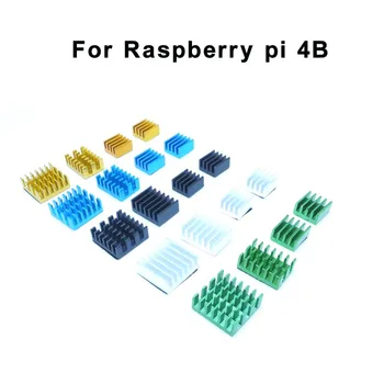4pcs For Raspberry Pi 4B Aluminum Heatsink Radiator Cooler Kit for Raspberry Pi 4B 
4pcs For Raspberry Pi 4B Aluminum Heatsink Radiator Cooler Kit for Raspberry Pi 4B