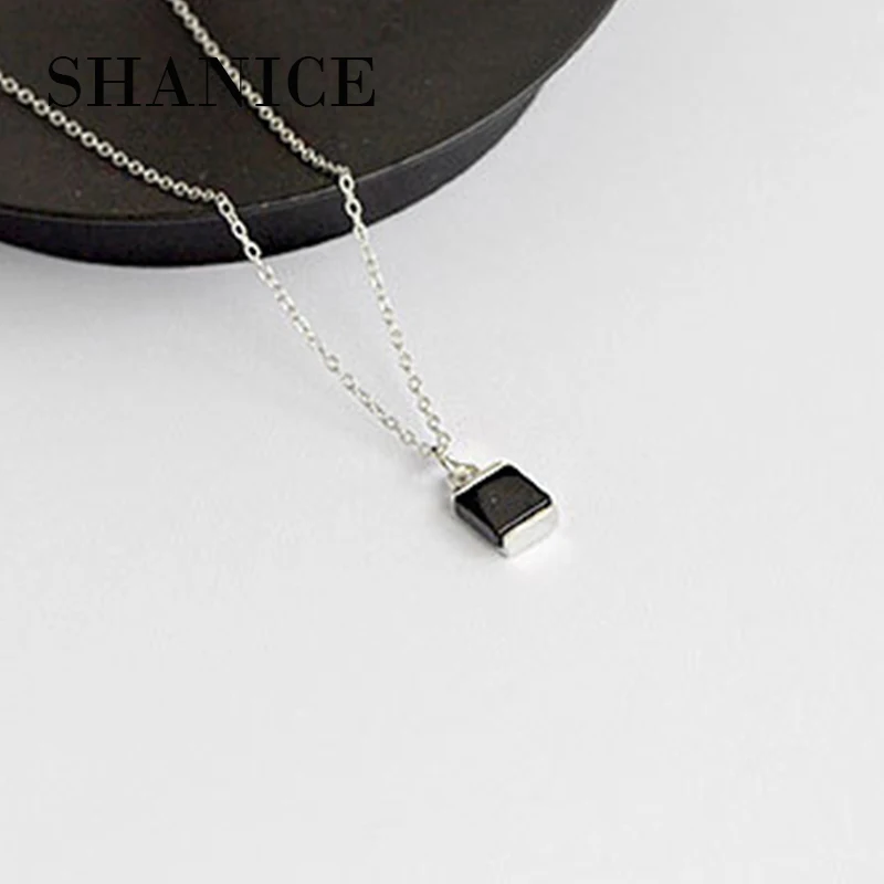 SHANICE 925 Sterling Silver Necklaces & Pendants For Women Geometric Square Stone Short Necklace Sterling Silver Jewelry Bijoux
SHANICE 925 Sterling Silver Necklaces & Pendants For Women Geometric Square Stone Short Necklace Sterling Silver Jewelry Bijoux
