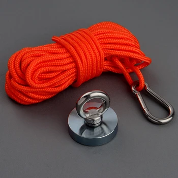 200kg Magnet Strong Powerful Neodymium N52 Magnet 60mm Salvage Magnets Fishing Magnet Magnetic Material Base Pot with 15m Rope
200kg Magnet Strong Powerful Neodymium N52 Magnet 60mm Salvage Magnets Fishing Magnet Magnetic Material Base Pot with 15m Rope