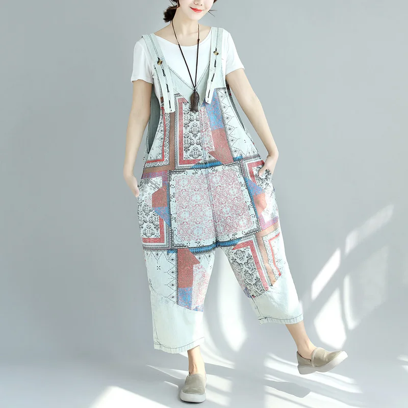 Denim Overalls Female for Women Plus Size 2018 Spring Summer Elegant Women Jumpers and Rompers Combinaison Femme Print Leotard
Denim Overalls Female for Women Plus Size 2018 Spring Summer Elegant Women Jumpers and Rompers Combinaison Femme Print Leotard