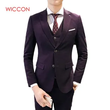 Mens Wedding Suit Male Blazers Slim Fit Suits for Men Costume Business Formal Party Classic (Jacket+Vest+Pants)
Mens Wedding Suit Male Blazers Slim Fit Suits for Men Costume Business Formal Party Classic (Jacket+Vest+Pants)