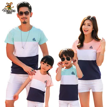 Family Clothing Outfits Fashion Striped Summer Short sleeve T-shirt Matching Family set For Mother Daughter And Father Son
Family Clothing Outfits Fashion Striped Summer Short sleeve T-shirt Matching Family set For Mother Daughter And Father Son