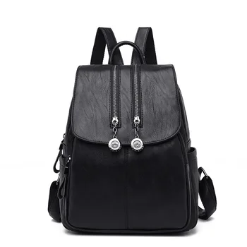 Women Backpack Leather Big Capacity Mochila Rucksack Sac A Dos Femme School Bags For Teenagers Girls Female Travel Shoulder Bags
Women Backpack Leather Big Capacity Mochila Rucksack Sac A Dos Femme School Bags For Teenagers Girls Female Travel Shoulder Bags