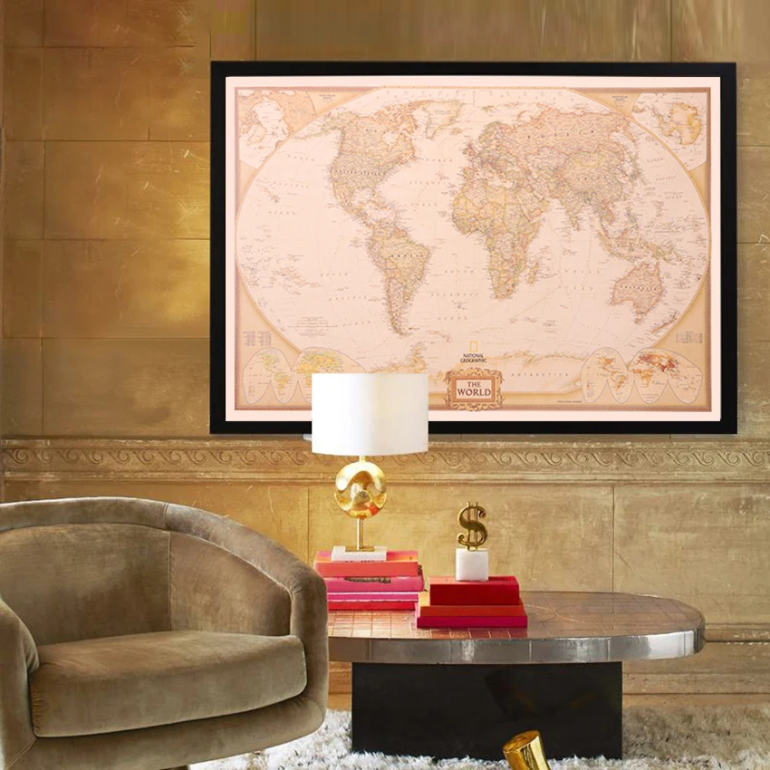 The World Map Wall Stickers Retro Kraft Paper Poster Decorative Painting Vintage Wall Sticker Art Decals 72x47CM
The World Map Wall Stickers Retro Kraft Paper Poster Decorative Painting Vintage Wall Sticker Art Decals 72x47CM