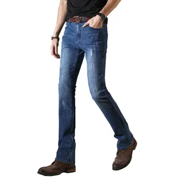 Jeans Classic Boot-Cut Leg-Flared Bottom Slim-Fit Ripped Streetwear Blue Mens Autumn
Jeans Classic Boot-Cut Leg-Flared Bottom Slim-Fit Ripped Streetwear Blue Mens Autumn