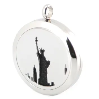 10pcs Silver Jewelry Statue of Liberty Aromatherapy Essential Oils Stainless Steel pendant Perfume Diffuser Locket Necklace
10pcs Silver Jewelry Statue of Liberty Aromatherapy Essential Oils Stainless Steel pendant Perfume Diffuser Locket Necklace