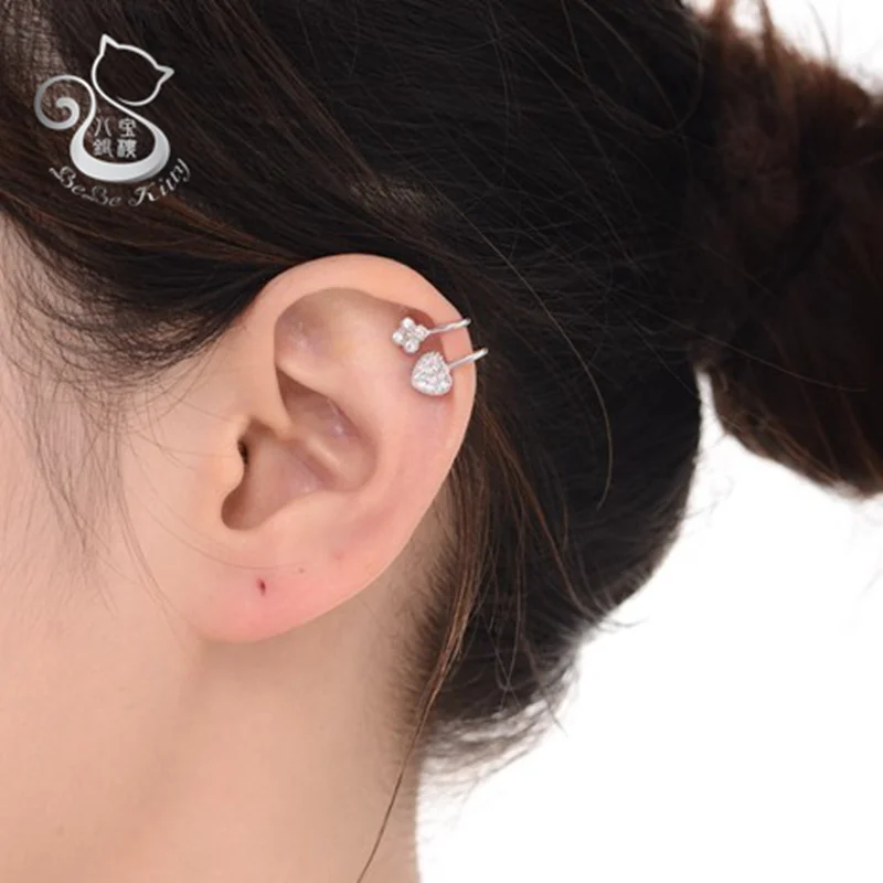 Ear Cuff Wrap Crystal Real 925 Sterling Silver Earring Newest High Quality Summer Style Piercing Clip Earrings Jewelry For Women
Ear Cuff Wrap Crystal Real 925 Sterling Silver Earring Newest High Quality Summer Style Piercing Clip Earrings Jewelry For Women