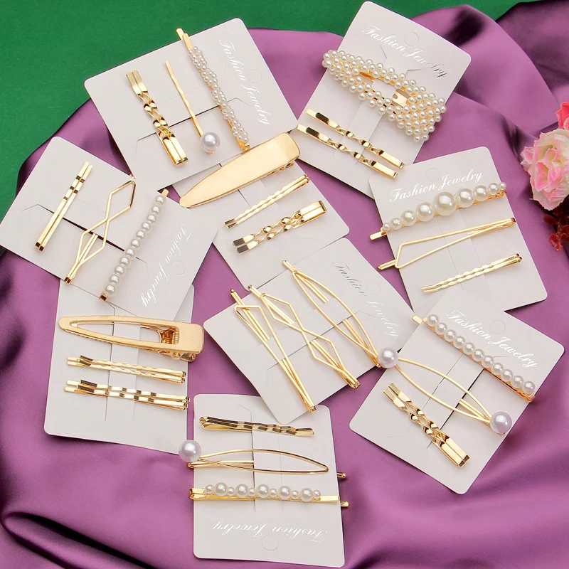 MINHIN Korean Pearl Hair Clips for Women Gold Alloy Fashion Comb Bobby Pin Barrette Hairpin Headdress Wedding Hair Accessories
MINHIN Korean Pearl Hair Clips for Women Gold Alloy Fashion Comb Bobby Pin Barrette Hairpin Headdress Wedding Hair Accessories