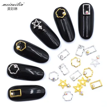 20PCS Gold Silver Japanese Hollow Flower With Rhinestones 3D Nails Decoration Star Diamond Metal Manicure Nail Art Decorations
20PCS Gold Silver Japanese Hollow Flower With Rhinestones 3D Nails Decoration Star Diamond Metal Manicure Nail Art Decorations