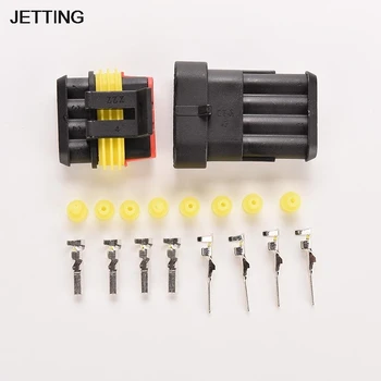 4 Pin Way Sealed Car Auto Waterproof Electrical Wire Connector Plug Set Black Car Connector
4 Pin Way Sealed Car Auto Waterproof Electrical Wire Connector Plug Set Black Car Connector