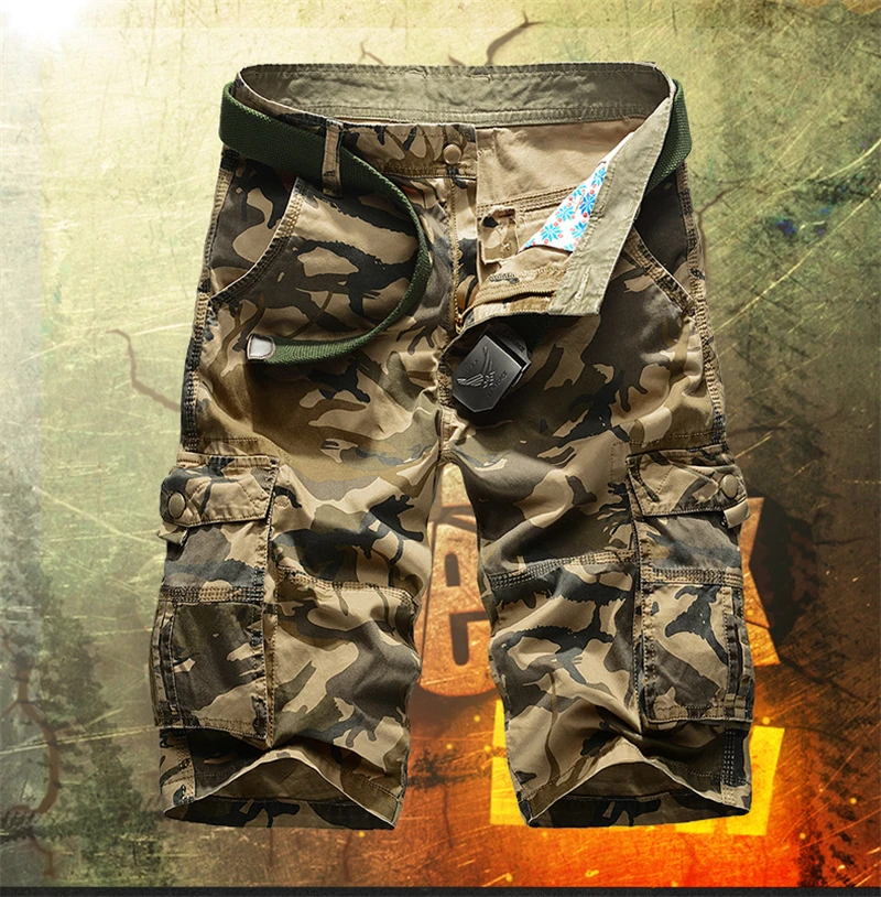 BSETHLRA 2018 New Cargo Shorts Men Summer Top Design Camouflage Military Casual Shorts Homme Cotton Fashion Brand Clothing 5