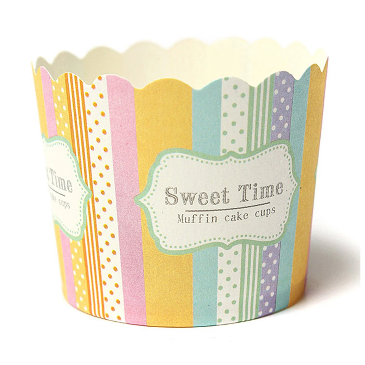 50 Pcs Cupcake Cup Paper For Muffins Cake Mold Decoration Cute - Multicolored Strip
50 Pcs Cupcake Cup Paper For Muffins Cake Mold Decoration Cute - Multicolored Strip