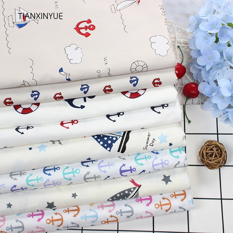 Twill 8 pcs Ocean anchor series Cotton Fabric DIY Patchwork Sewing Kids Bedding Bags Cloth Textiles Sailing Fabric 40*50cm
Twill 8 pcs Ocean anchor series Cotton Fabric DIY Patchwork Sewing Kids Bedding Bags Cloth Textiles Sailing Fabric 40*50cm