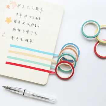 10 Pcs/set Creative Solid Color Slim Tape Washi 5mm * 7m Candy Color Decorative Scrapbooking Masking Tapes School Gifts
10 Pcs/set Creative Solid Color Slim Tape Washi 5mm * 7m Candy Color Decorative Scrapbooking Masking Tapes School Gifts