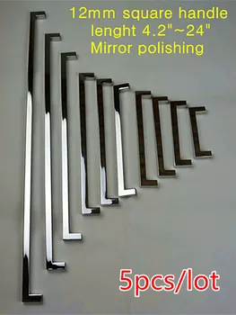 5pcs/lot 12*12mm Square Bar door handle mirror Stainless Steel Kitchen Door Cabinet Handle knob 4.2"~24"
5pcs/lot 12*12mm Square Bar door handle mirror Stainless Steel Kitchen Door Cabinet Handle knob 4.2"~24"