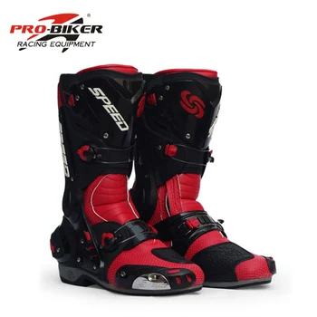 Motorcycle Boots Pro-Biker SPEED Racing moto Protective Gear Motocross Leather Long Shoes anti-slip Waterproof B1003
Motorcycle Boots Pro-Biker SPEED Racing moto Protective Gear Motocross Leather Long Shoes anti-slip Waterproof B1003