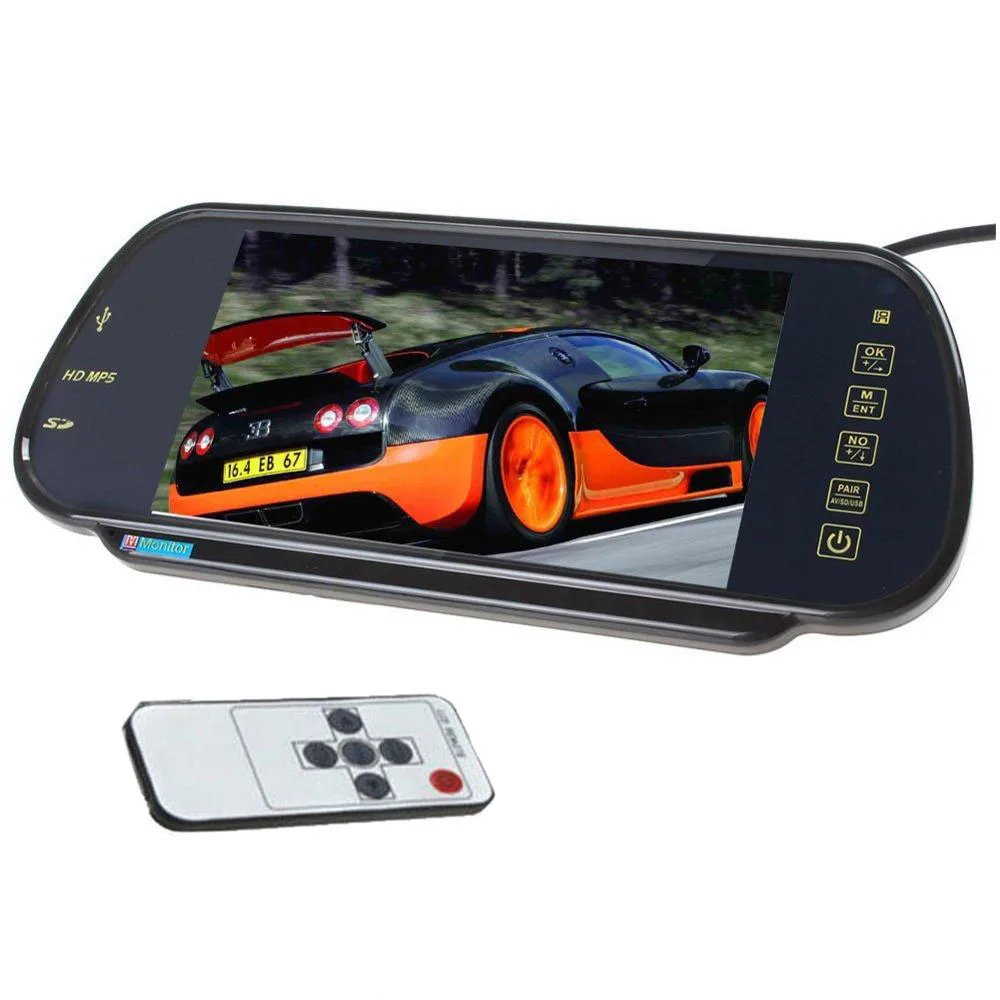7'' 16:9 TFT LCD Widescreen Car Rearview Mirror Monitor support 2 AV input touch button remote control Display Auto car Monitor
7'' 16:9 TFT LCD Widescreen Car Rearview Mirror Monitor support 2 AV input touch button remote control Display Auto car Monitor