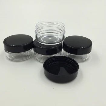 100pcs 10g Empty Plastic Jar with Black Caps Small Clear Body Cream Jars for Cosmetic Sample Pot Containers Powder Packaging
100pcs 10g Empty Plastic Jar with Black Caps Small Clear Body Cream Jars for Cosmetic Sample Pot Containers Powder Packaging