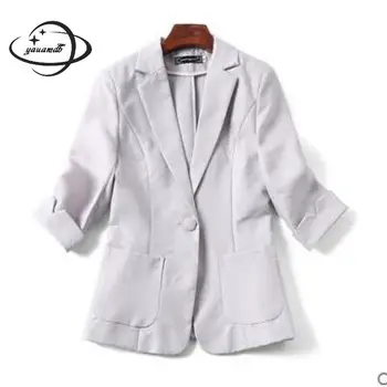 YAUAMDB women blazer 2018 spring autumn size S-4XL cotton female solid blazer ladies pocket single button slim jacket coat ly138
YAUAMDB women blazer 2018 spring autumn size S-4XL cotton female solid blazer ladies pocket single button slim jacket coat ly138
