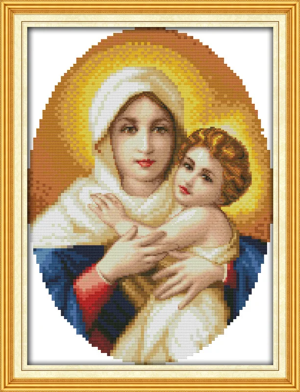 Holy mother & holy son Printed Canvas DMC Counted Chinese Cross Stitch Kits printed Cross-stitch set Embroidery Needlework
Holy mother & holy son Printed Canvas DMC Counted Chinese Cross Stitch Kits printed Cross-stitch set Embroidery Needlework