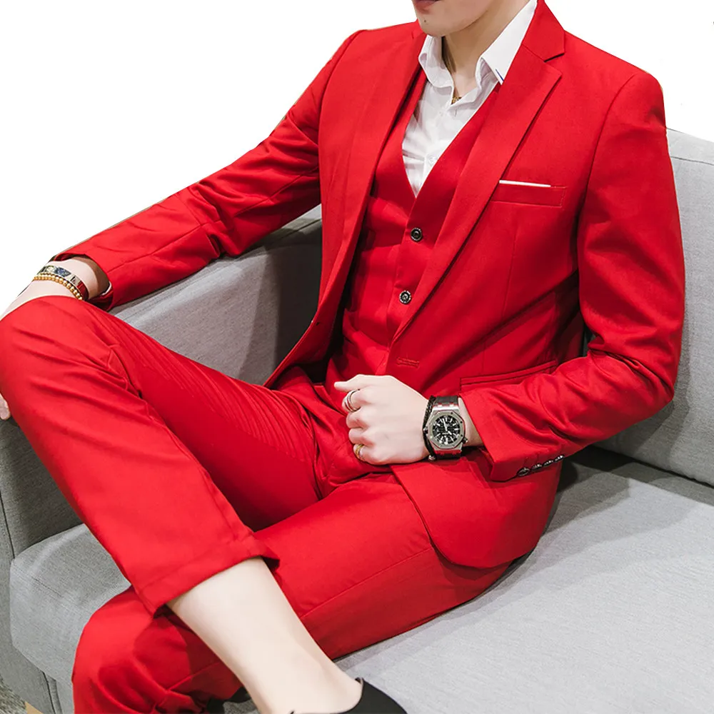 New Men Business Casual Slim Solid Color Suits Three-piece Large Size M-7XL(jacket + Pants + vest) Groom Wedding Dress
New Men Business Casual Slim Solid Color Suits Three-piece Large Size M-7XL(jacket + Pants + vest) Groom Wedding Dress