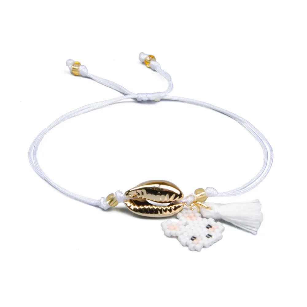 Simple jewellery Cute Rabbit Miyuki Beads bracelet for women slipknot rope bracelet Charms Best Friend girl shells bracelets
Simple jewellery Cute Rabbit Miyuki Beads bracelet for women slipknot rope bracelet Charms Best Friend girl shells bracelets