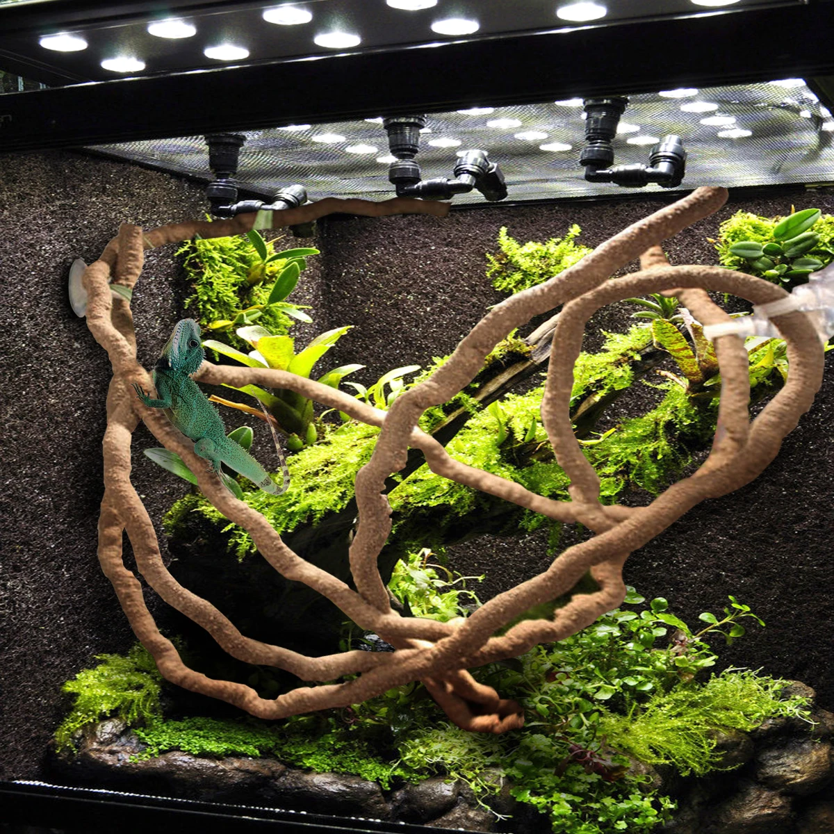 1,5/2,5/3 mt Große Flexible Reben Lebensraum Decor Biegsamen Jungle Climber Reptil Haustier Liefert Reptilien Terrarium Dekoration