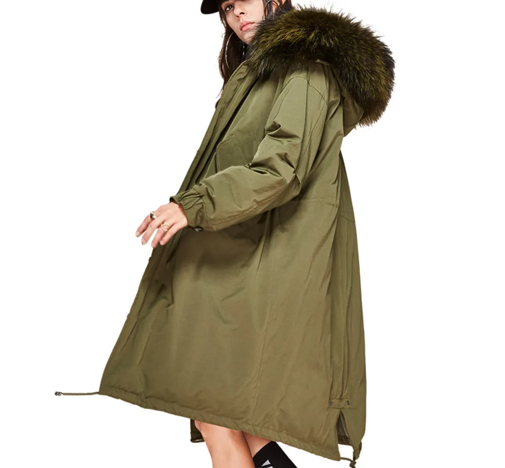 Jazzevar nueva moda 2017 mujeres del invierno 90% blanco chaqueta largo abajo Grande de de mapache real parka con capucha
Jazzevar nueva moda 2017 mujeres del invierno 90% blanco chaqueta largo abajo Grande de de mapache real parka con capucha