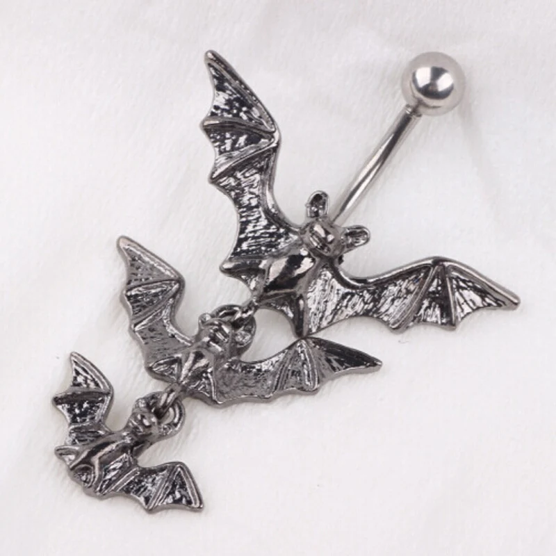 Fashion 1.6*10*5/8MM Bat Belly Ring, Body Piercing Jewelry batman Animal Belly Button Rings Charm Navel Rings
Fashion 1.6*10*5/8MM Bat Belly Ring, Body Piercing Jewelry batman Animal Belly Button Rings Charm Navel Rings