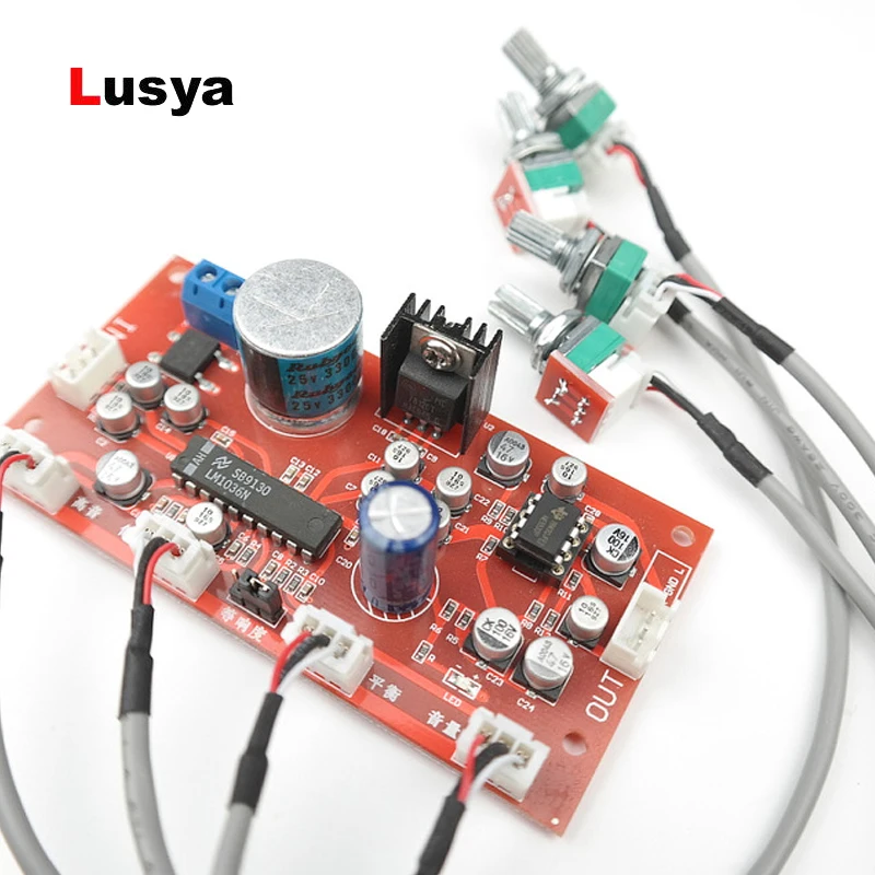 LM1036 + NE5532 Preamp amplifier board With treble, bass ,balance, volume adjustment Single-supply operation
LM1036 + NE5532 Preamp amplifier board With treble, bass ,balance, volume adjustment Single-supply operation