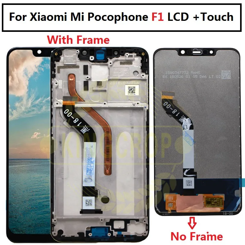 2018 Original New For Xiaomi Pocophone F1 LCD Display Touch Screen Digitizer Assembly for Xiaomi Pocophone F1 LCD Screen Replace
2018 Original New For Xiaomi Pocophone F1 LCD Display Touch Screen Digitizer Assembly for Xiaomi Pocophone F1 LCD Screen Replace