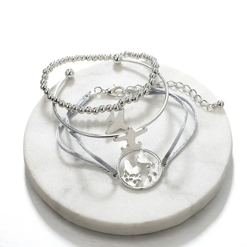 Zerotime #H5 2019 NEW FASHION Stylish And Simple Hollow World Map Open Plane Bracelet Three-piece rope chain hot Free Shipping
Zerotime #H5 2019 NEW FASHION Stylish And Simple Hollow World Map Open Plane Bracelet Three-piece rope chain hot Free Shipping
