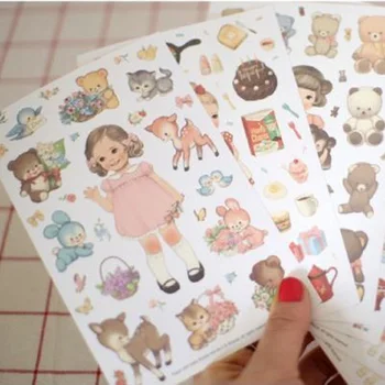 6sheets Kawaii Girl PVC Sticker Doll Stickers For Phone Diary Scrapbook Decoration Lovely Student Plastic Stationery Stickers
6sheets Kawaii Girl PVC Sticker Doll Stickers For Phone Diary Scrapbook Decoration Lovely Student Plastic Stationery Stickers