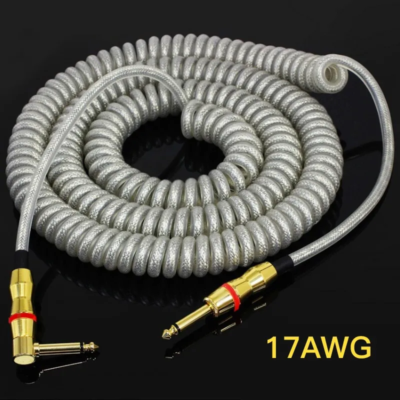 Guitar Audio Cable Electric Guitar Line Professional Musical Instruments Wire Cables Spring Phone Line Noise Reduction Shield
Guitar Audio Cable Electric Guitar Line Professional Musical Instruments Wire Cables Spring Phone Line Noise Reduction Shield