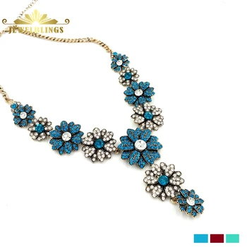 Vintage Style Micro Pave White Red Crystal Flowers Necklaces Gold Tone Adjusted Chain Crystal Floral Necklaces Sweater Jewelry
Vintage Style Micro Pave White Red Crystal Flowers Necklaces Gold Tone Adjusted Chain Crystal Floral Necklaces Sweater Jewelry