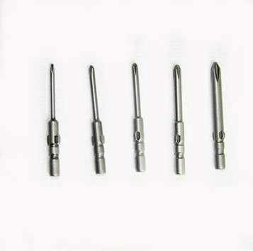 5pcs/lot 4MM diameter 800 electric screwdriver bits electric screwdriver tips Plum Slotted Cross