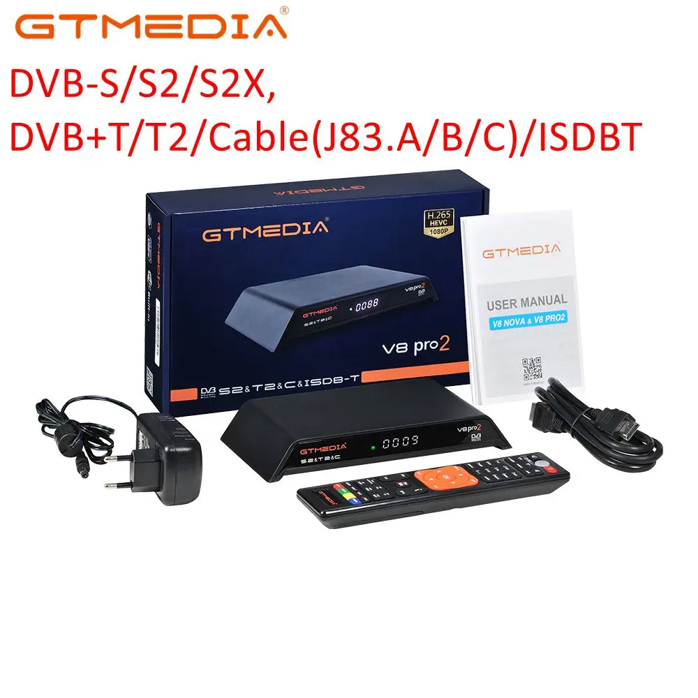 GTmedia V8 Pro 2 DVB-T/DVB-T2 TV Receiver DVB T/T2 TV Box Full HD 1080P HDMI Digital HD Satellite receiver for TV CCCAM IPTV
GTmedia V8 Pro 2 DVB-T/DVB-T2 TV Receiver DVB T/T2 TV Box Full HD 1080P HDMI Digital HD Satellite receiver for TV CCCAM IPTV