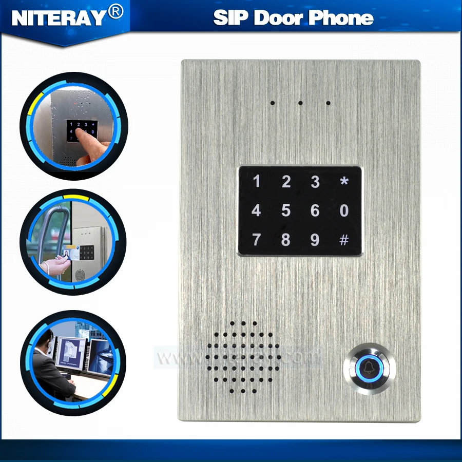 Низкая цена sip-телефон двери voip домофон RFID система входных дверей Q516 |